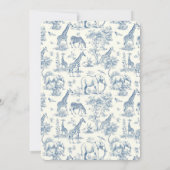 Baby shower van Toile De Jouy Kaart (Achterkant)