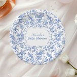 Baby shower van Toile De Jouy Woodland Papieren Bordje<br><div class="desc">Voeg een vleugje elegantie toe aan uw baby shower met onze Toile De Jouy Bow Baby shower Paper Borden. Ontworpen met het klassieke en ingewikkelde Toile De Jouy-patroon, hebben deze borden charmante pastorale scènes die tijdloze sophisticatie en charme belichamen. Het delicate boogaccent versterkt het ontwerp, waardoor deze borden perfect passen...</div>