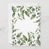 baby shower van tropische bladeren (Achterkant)