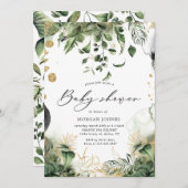 baby shower van tropische bladeren (Voorkant / Achterkant)