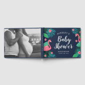 Baby shower van tropische flamingo's gastenboek (Volledig)
