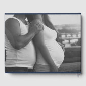 Baby shower van tropische flamingo's gastenboek (Achterkant)