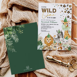 Baby shower van Tropische Leaves Safari Kaart