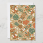 Baby shower van Tropische Tiki-partners Kaart (Achterkant)