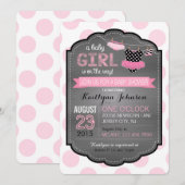 Baby shower van Tutu en Dot Kaart (Voorkant / Achterkant)