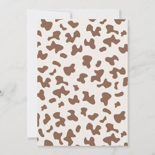 baby shower van un vaquerito viene en camino kaart (Achterkant)