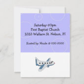 Baby shower van vliegtuigen kaart (Achterkant)