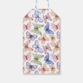 Baby shower van vlinder cadeaulabel (Achterkant)