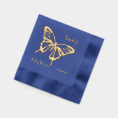 Baby shower van vlinder folie servetten (Links)