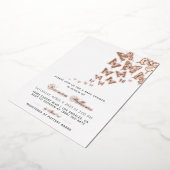 Baby shower van vlinder folie uitnodiging (Gedraaid)