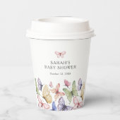 Baby shower van vlinder papieren bekers (Achterkant)