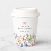 Baby shower van vlinder papieren bekers (Voorkant)