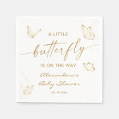 Baby shower van vlinder servet (Voorkant)