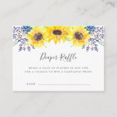 Baby shower van vloervelden Kaart van luier Raffle (Voorkant)