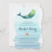 Baby shower van walvis kaart (Voorkant)