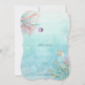 Baby shower van walvis kaart (Achterkant)