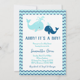 Baby shower van walvis kaart