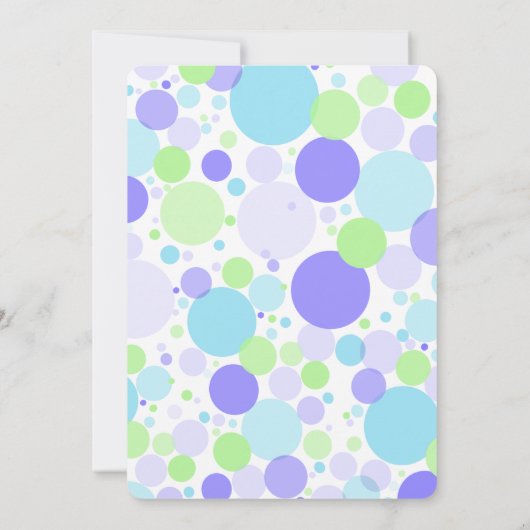 Baby shower van walvis kaart (Achterkant)