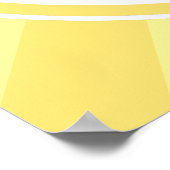 Baby shower van walvis Welkome marineblauw en geel Poster (Hoek)