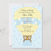 Baby shower van warme luchtballon kaart (Voorkant)