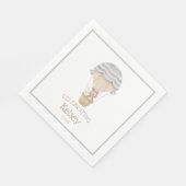 Baby shower van warme luchtballonbossen servet (Hoek)