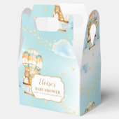 Baby shower van warme luchtballonkokers bedankdoosjes (Geopend)