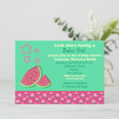 Baby shower van watermeloenen kaart (Staand voorkant)