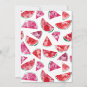 Baby shower van watermeloenen kaart (Achterkant)