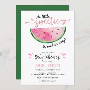 Baby shower van watermeloenen kaart