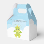 Baby shower van Whimsical Boy Dragon Bedankdoosjes (Achterkant)