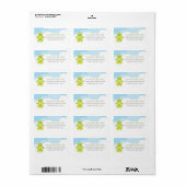 Baby shower van Whimsical Boy Dragon Etiket (Full Sheet)