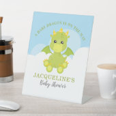 Baby shower van Whimsical Boy Dragon Reclamebord Met Voetstuk (Insitu)