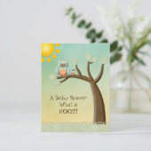 Baby shower van Whimsical Owls Kaart (Staand voorkant)