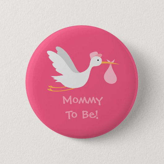 Baby shower van Whimsical Storl Ronde Button 5,7 Cm (Voorkant)