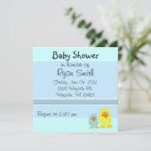 Baby shower van whisky kaart (Staand voorkant)