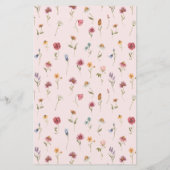 Baby shower van wilde bloemen (Achterkant)