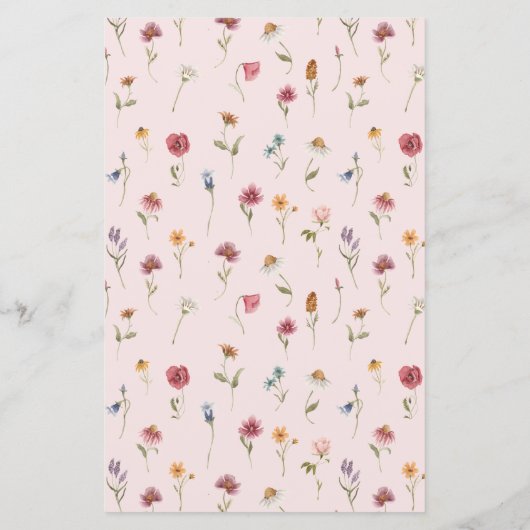 Baby shower van wilde bloemen (Achterkant)