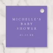 Baby shower van wilde bloemen bedankjes labels (Achterkant)