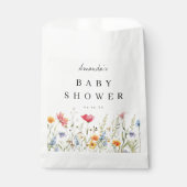 Baby shower van wilde bloemen bedankzakje (Voorkant)