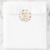  Baby shower van wilde bloemen Dank u Sticker (Tas)