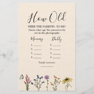  Baby shower van wilde bloemen hoe oud de ouders z