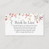 Baby shower van wilde bloemen in niet-insteeklijst informatiekaartje (Voorkant)