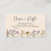 Baby shower van wilde bloemen Informatiekaartje (Voorkant)