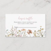 Baby shower van wilde bloemen informatiekaartje (Voorkant)