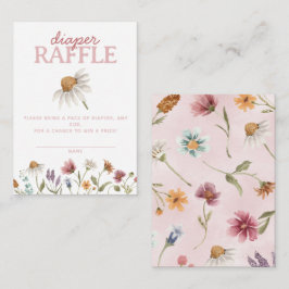 Baby shower van wilde bloemen informatiekaartje