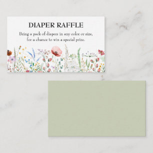 Baby shower van wilde bloemen informatiekaartje