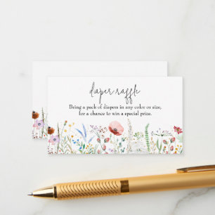 Baby shower van wilde bloemen informatiekaartje