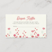 Baby shower van wilde bloemen informatiekaartje (Voorkant)