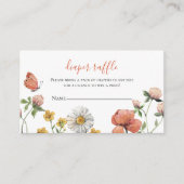 Baby shower van wilde bloemen informatiekaartje (Voorkant)