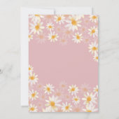 Baby shower van wilde bloemen kaart (Achterkant)